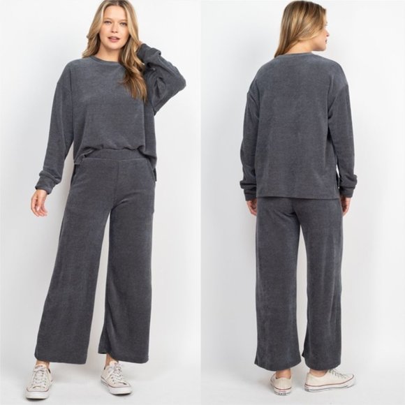 ultra soft gray 2 piece set - Picture 3 of 8